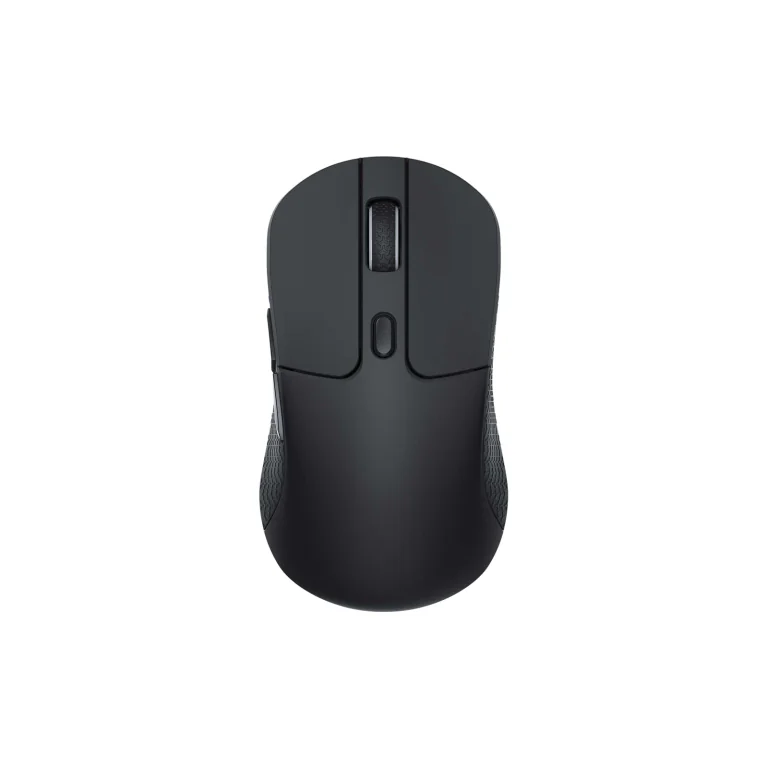 Чёрная мышь Keychron M3 без RGB, вид сверху: две основные кнопки, колесо и кнопка под ним